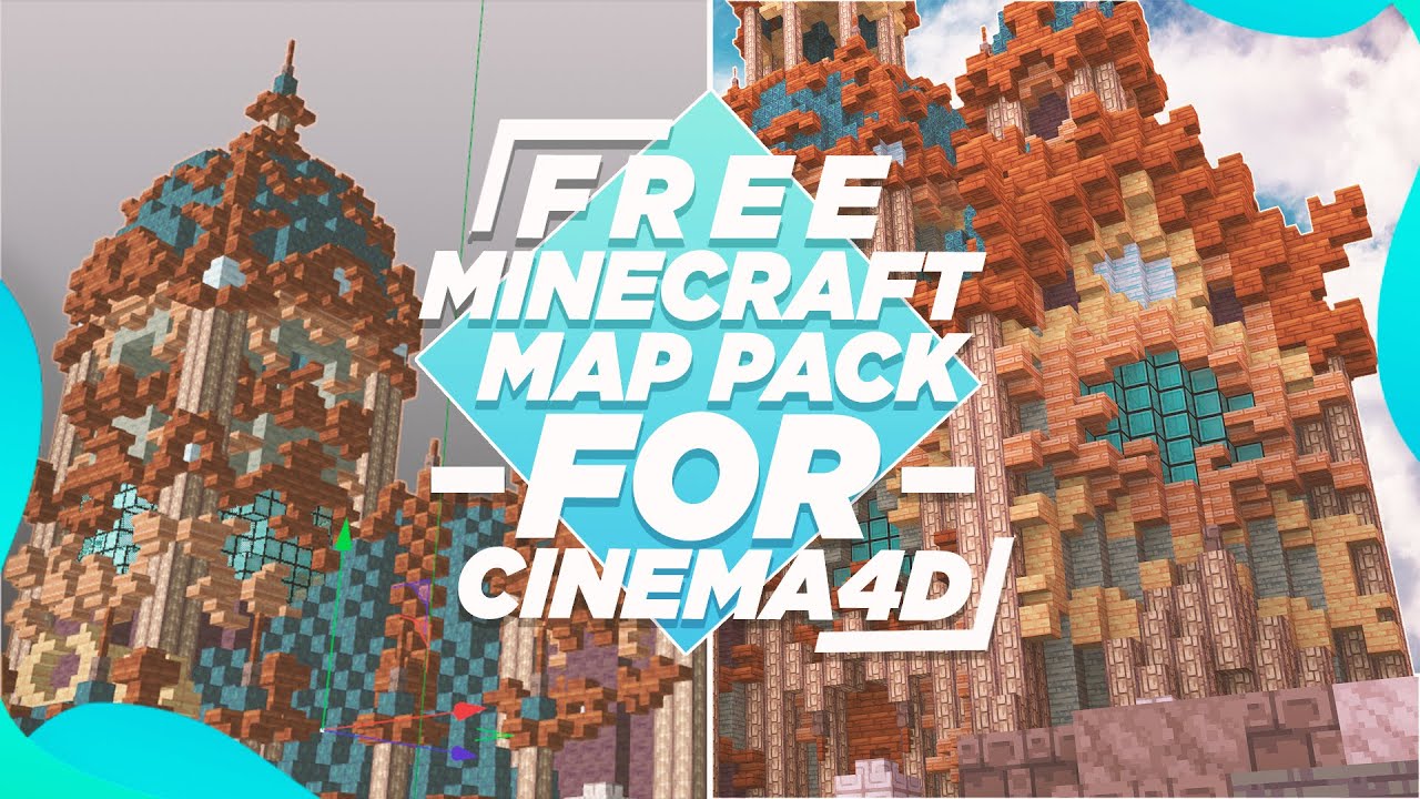 MINECRAFT MAP-PACK V1 FOR CINEMA4D